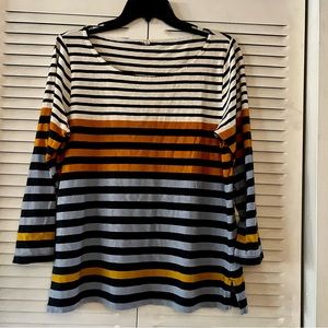 J. Crew multi colored striped shirt